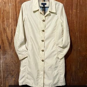 Small Lands End Trench Coat Pockets lightweight